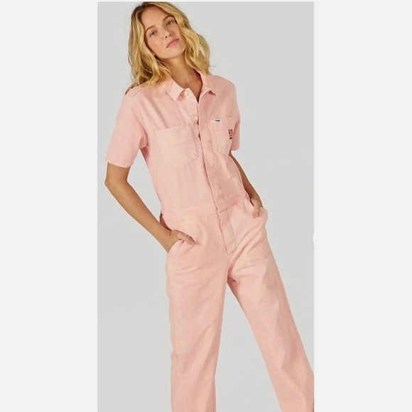 Wrangler Pants - Wrangler Light Pink Jumpsuit